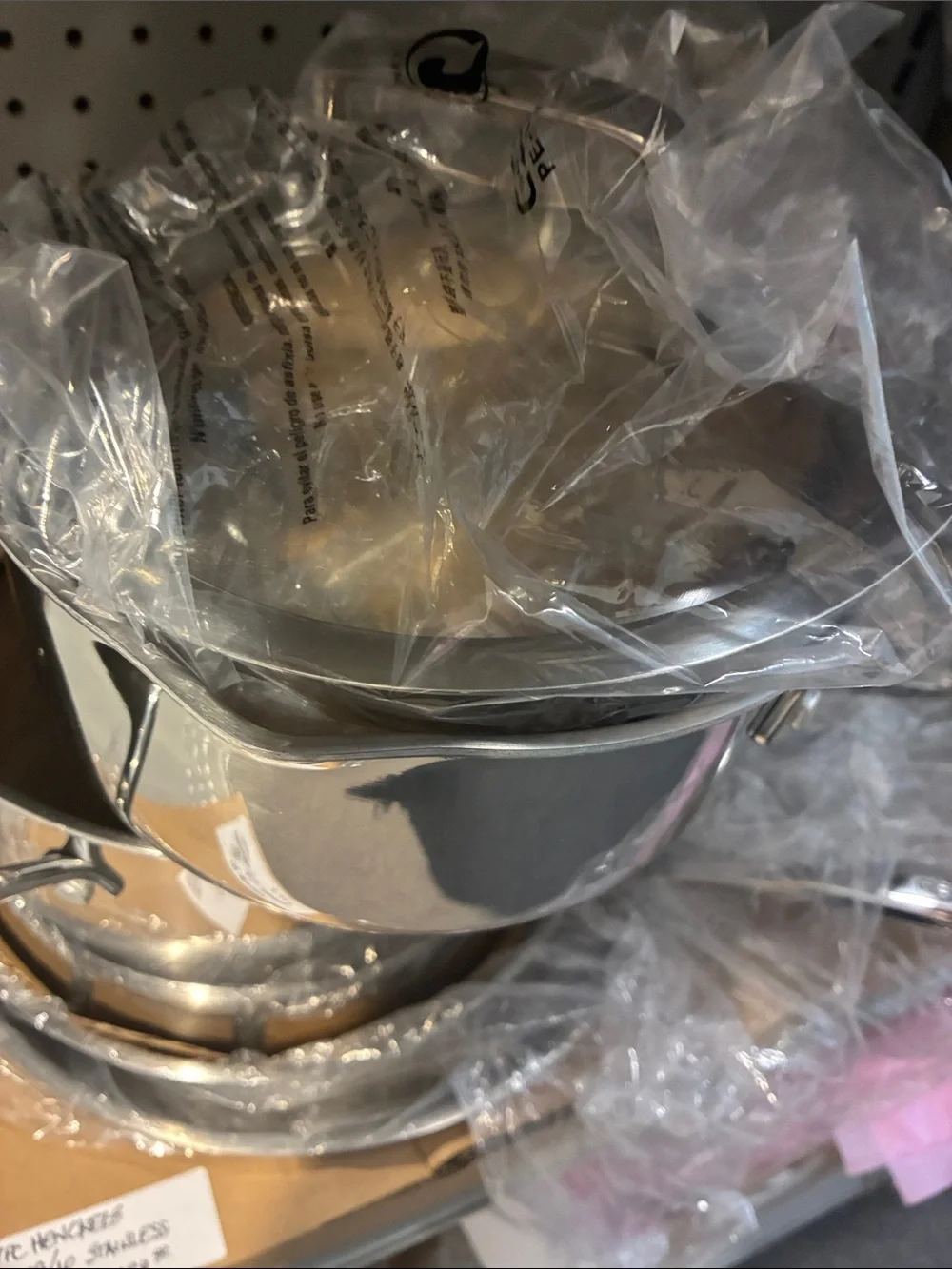 Polished Stainless Steel Stock Pot and Lid - Silver Finish
